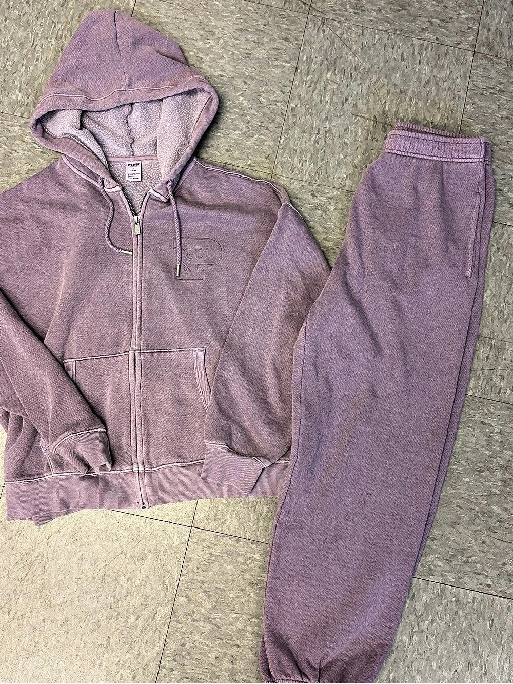 PINK Women's Purple Two-Piece Set Size Medium